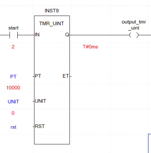 Honeywell PLC Integration Timer with integer setting(TMR_UINT) Instruction Tutorials